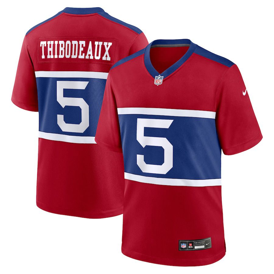 Men New York Giants #5 Kayvon Thibodeaux Nike Century Red Alternate Player Game NFL Jersey